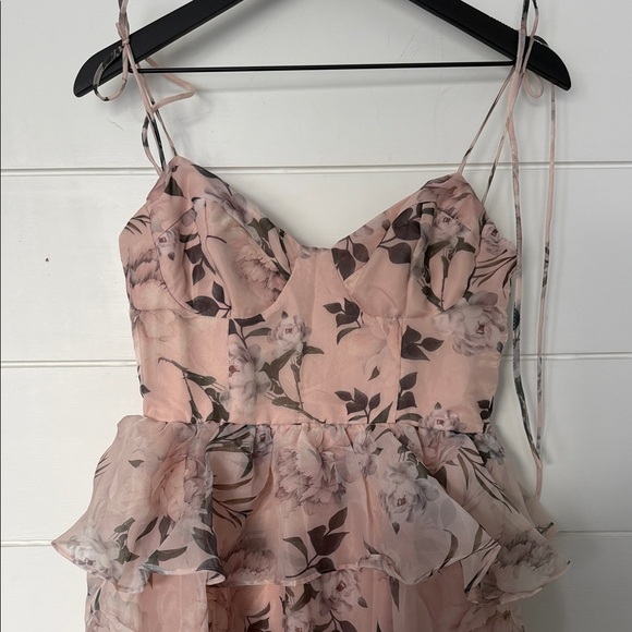 Petal & Pup Blush Floral Maxi Dress - Picture 4 of 6